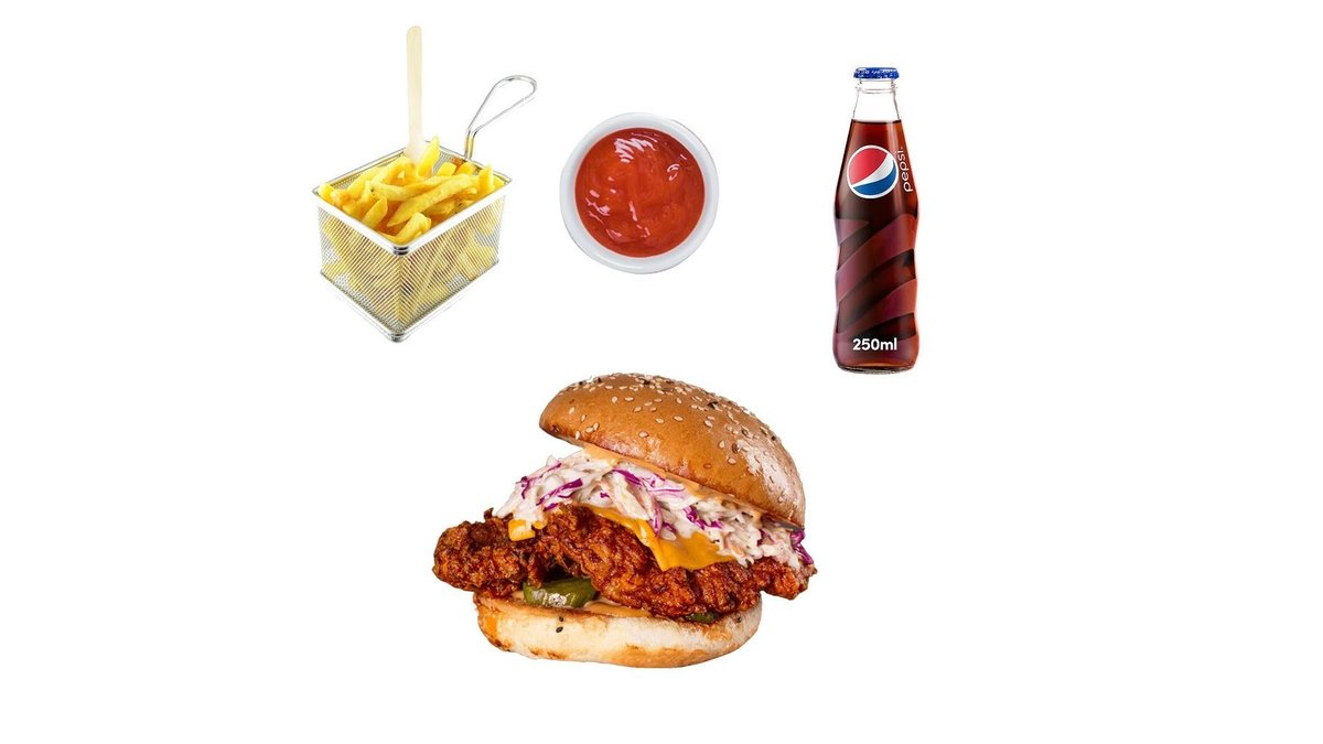 Meniu The Big Crispy Burger Nepicant - 450 g