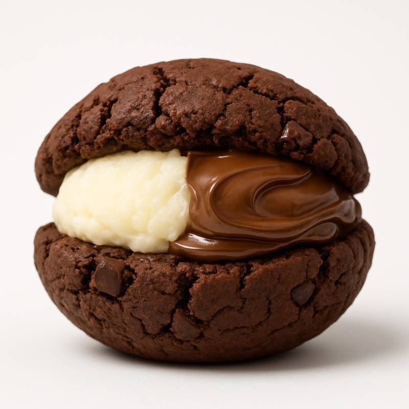 Cookie Eclipse de Leite Ninho com Nutella