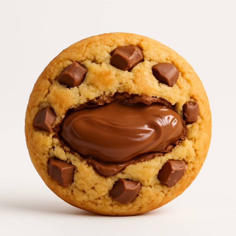 Cookie Nutella com Chocolate ao Leite