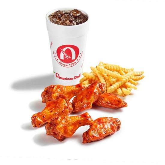 10PC Wings and Fries Combo