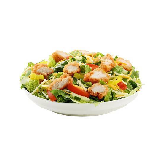 Fried Chicken Salad (sm) and 5pc Wings Combo