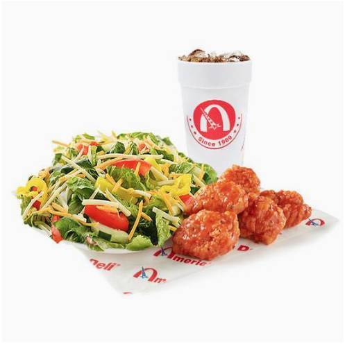 Garden Salad and 5pc Wings Combo