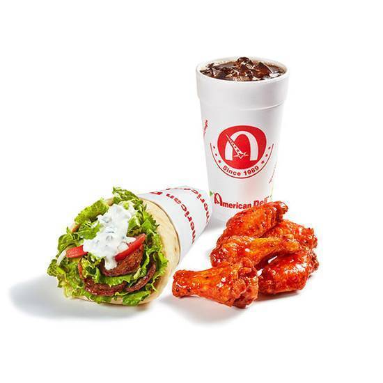 Gyro and 5pc Wings Combo