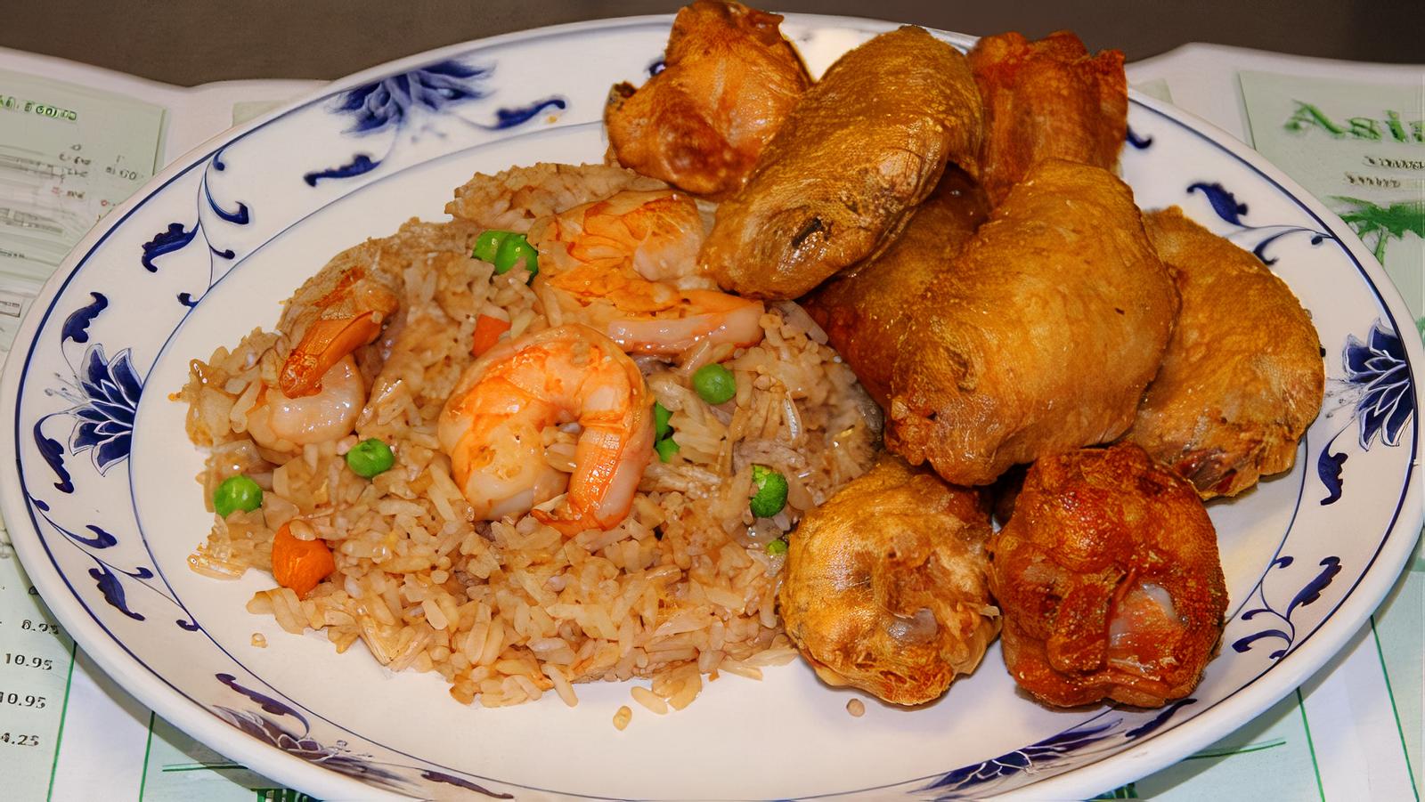 Wings (6) and Shrimp Fried Rice
