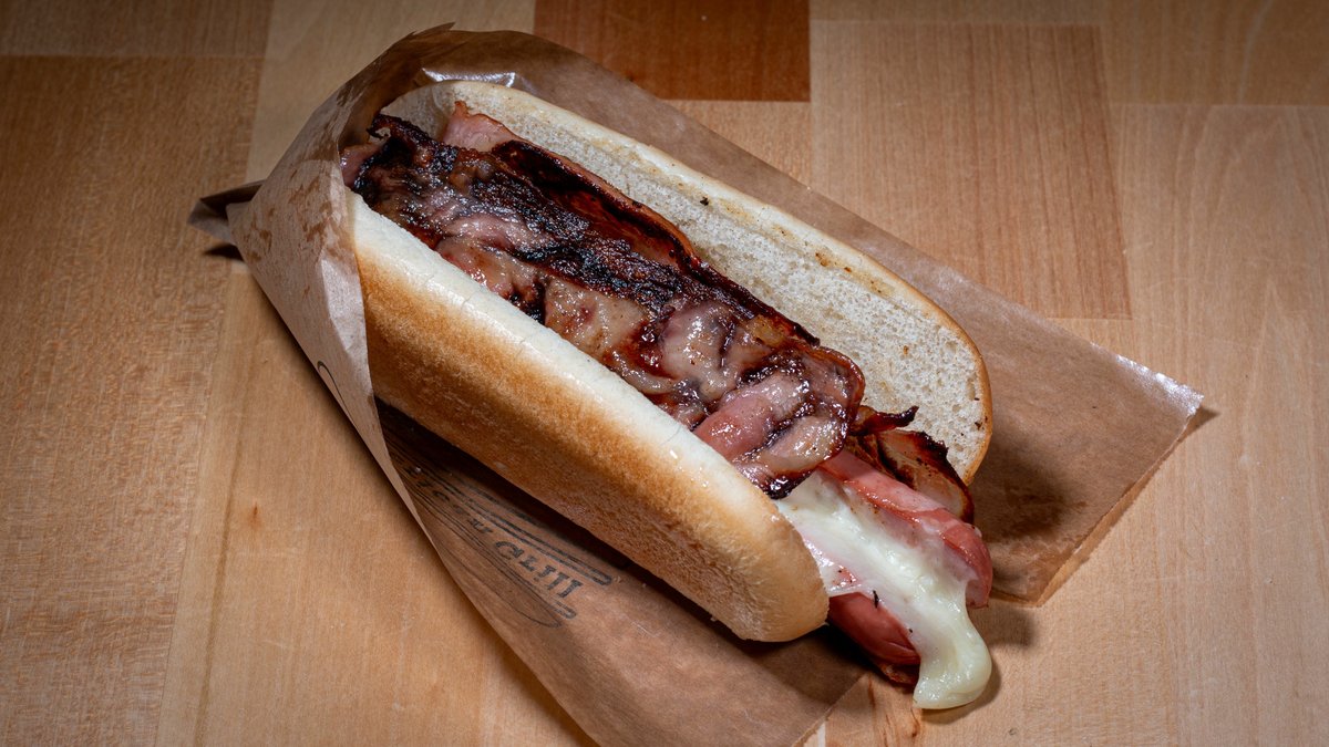 Bacon cheese dog