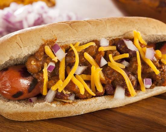 Cheddar Chili Dog