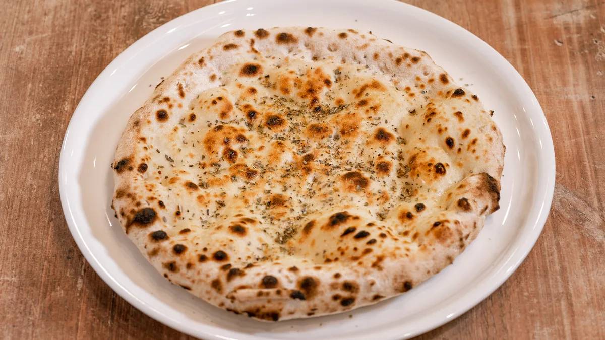Focaccia con olio extravirgine di oliva
