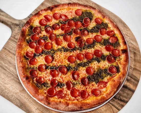 GLUTEN FREE PESTO-RONI PIE