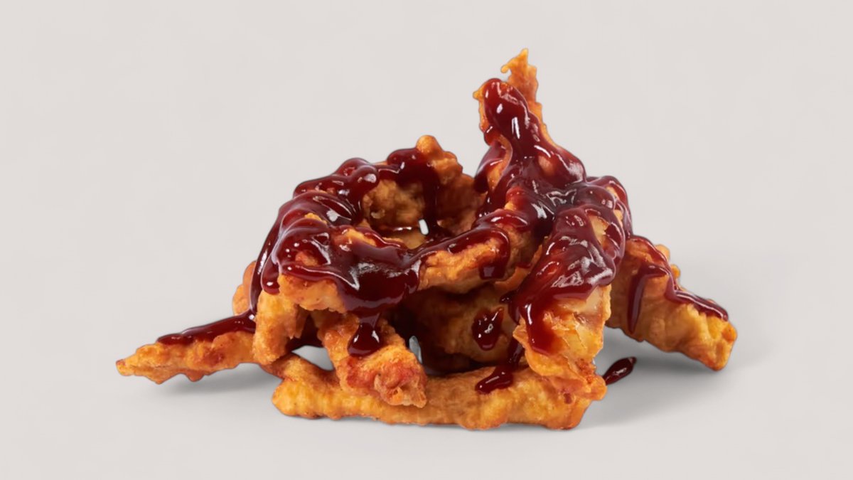 Premium Chicken fingers barbeque smoke