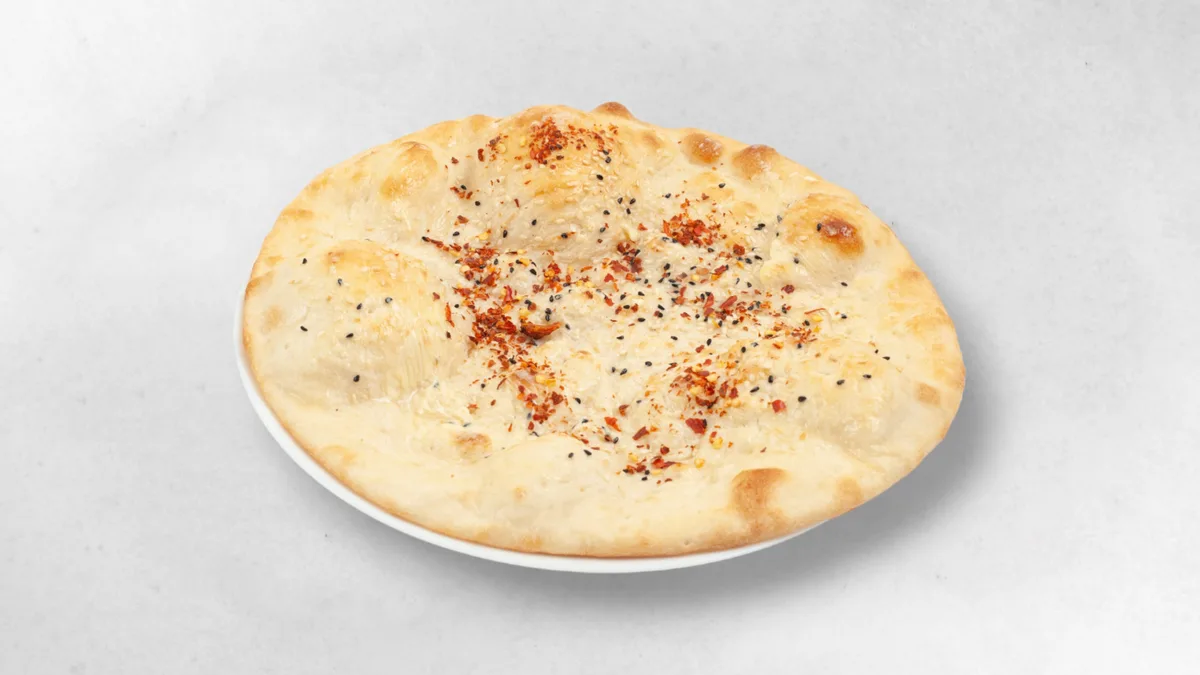 Naan Brot - Butter, Knoblauch und Chili