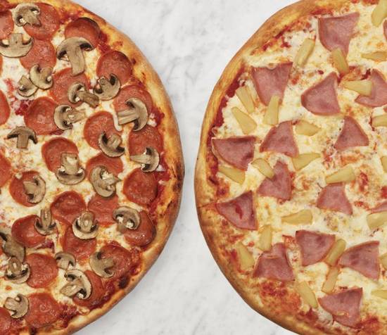 2 Mediums and 2 Toppings