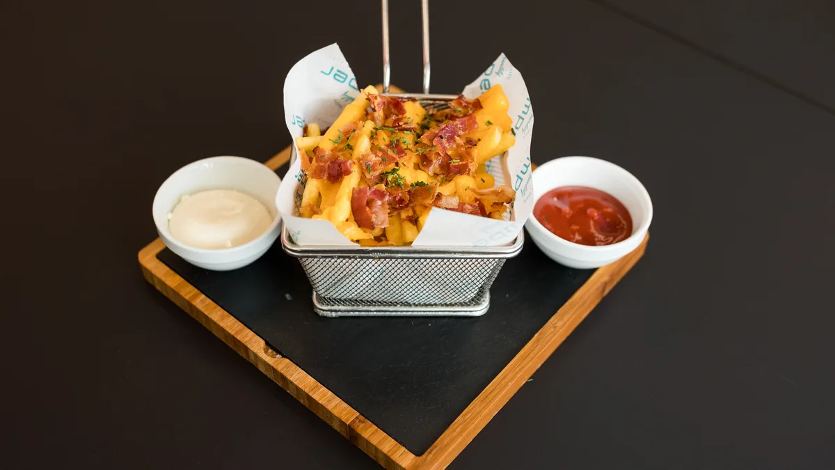 Cheddar bacon fries