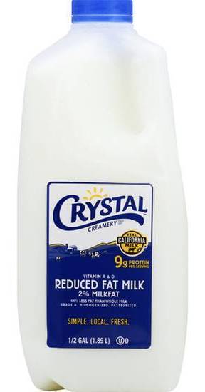 Crystal Creamery 2% Milk (0.5 gal.)