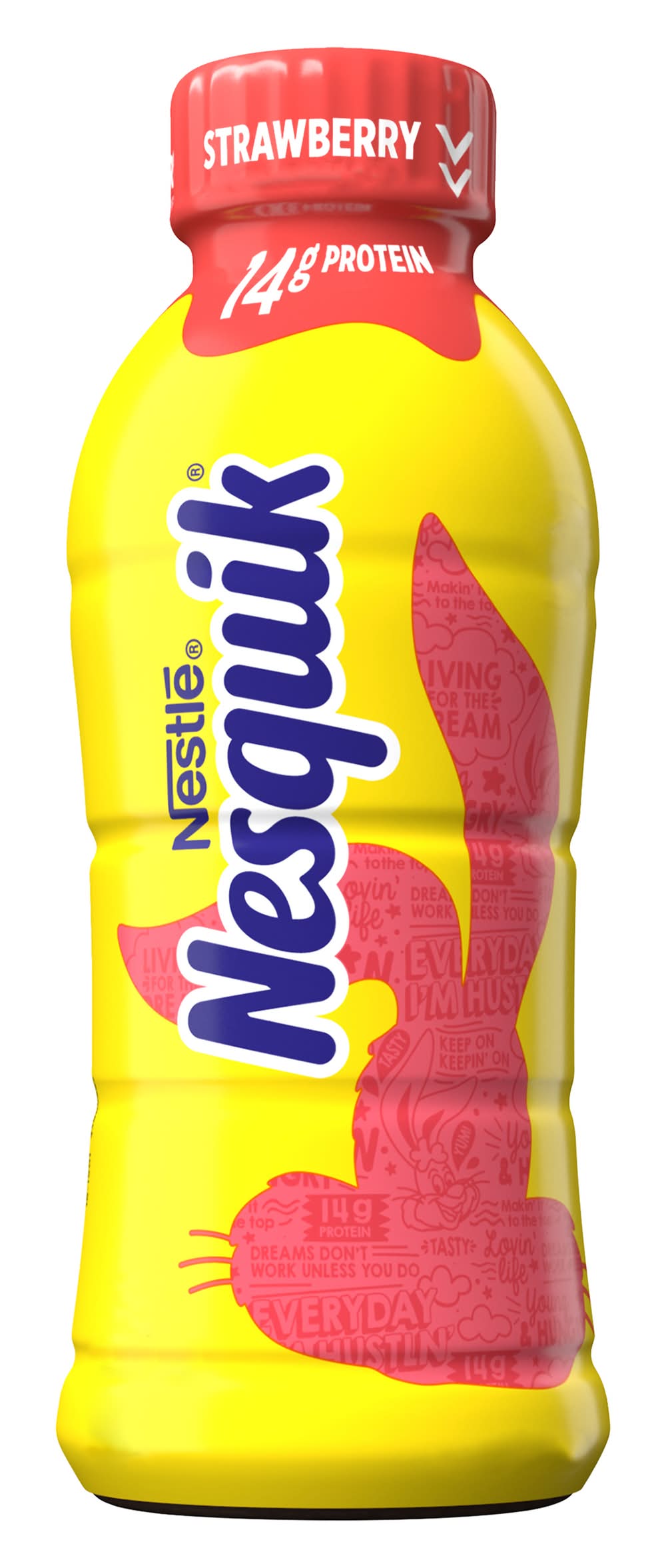 Nesquik Lowfat Milk Drink, Strawberry (14 fl oz)