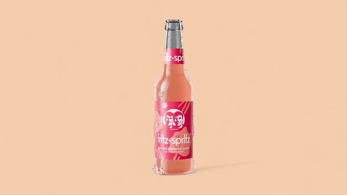 Fritz-Spritz Bio-Rhabarberschorle 0,33 l
