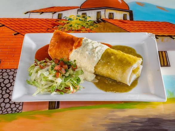 Mexican Flag Burrito