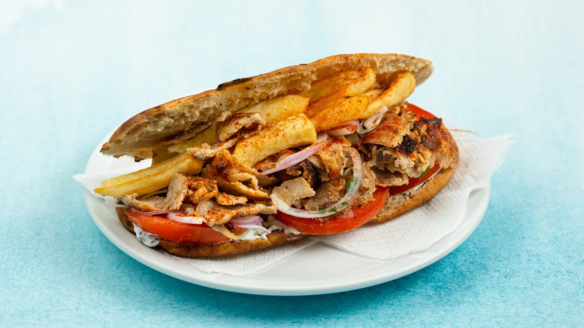 Γύρος Χοιρινός σε Sandwich