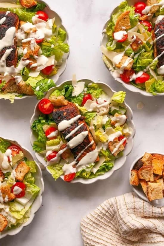BLACKENED SALMON CAESAR SALAD