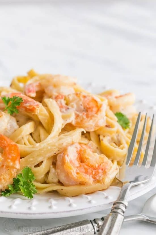 SHRIMP ALFREDO PASTA