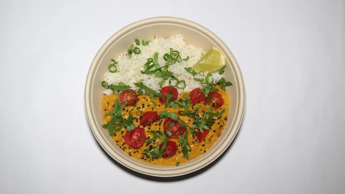 Vegan šošovicový dhal