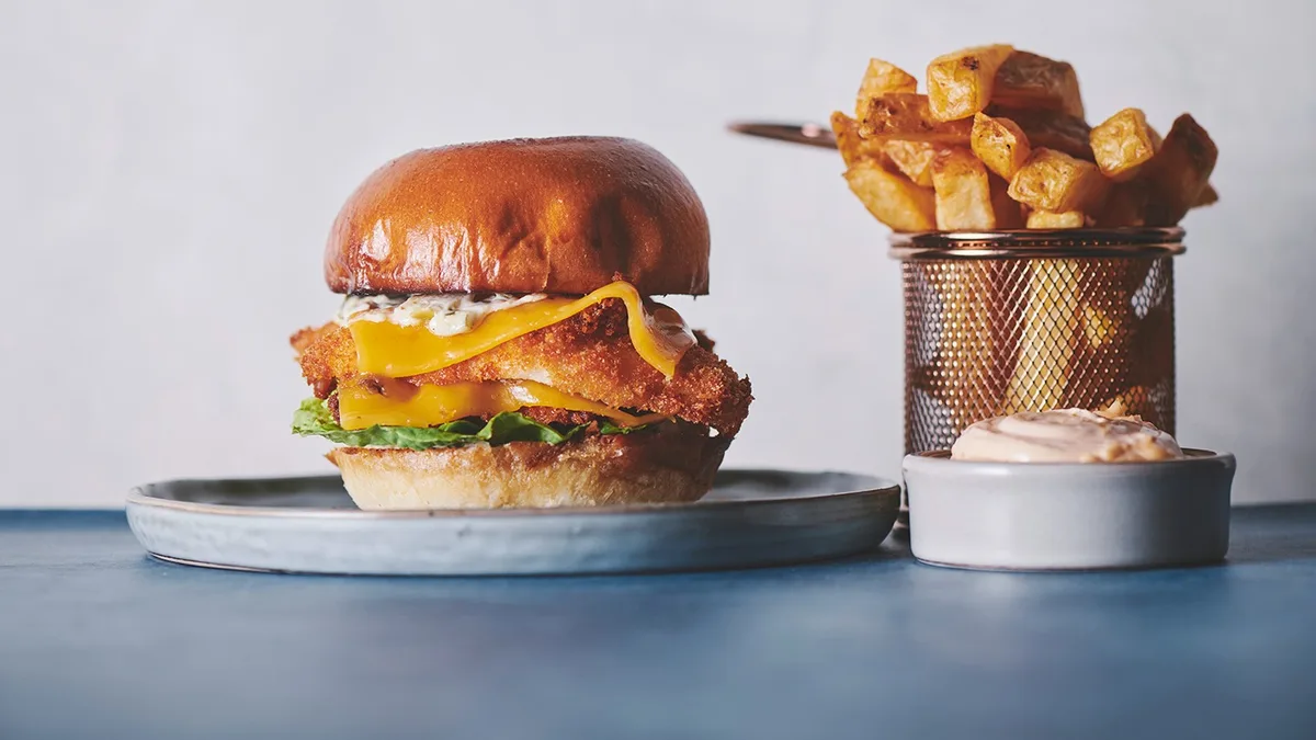 Kylling Burger Menu