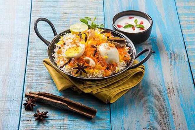 Egg Biriyani Vegetarian