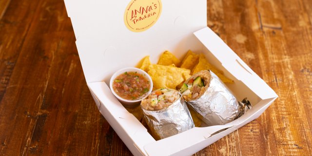 Vegetarian Burrito Bundle (Chips and Salsa)