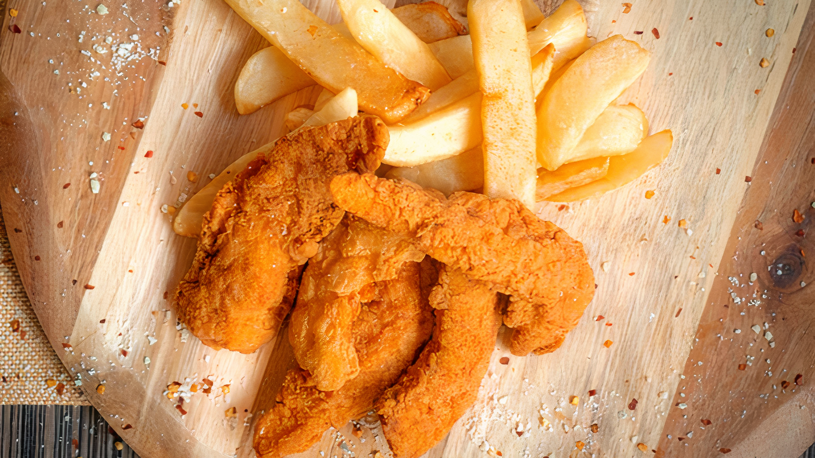 Kids Chicken Fingers and Fries (2 pcs)