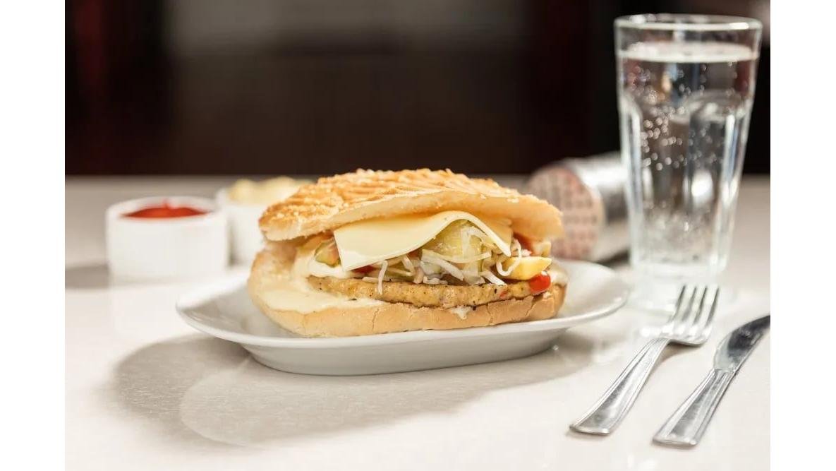 Cheeseburger de pui