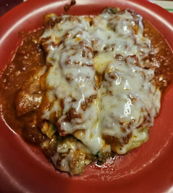 Beef and Spinach Cannelloni
