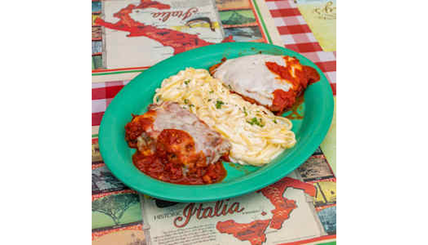 Fettuccine Alfredo lunch
