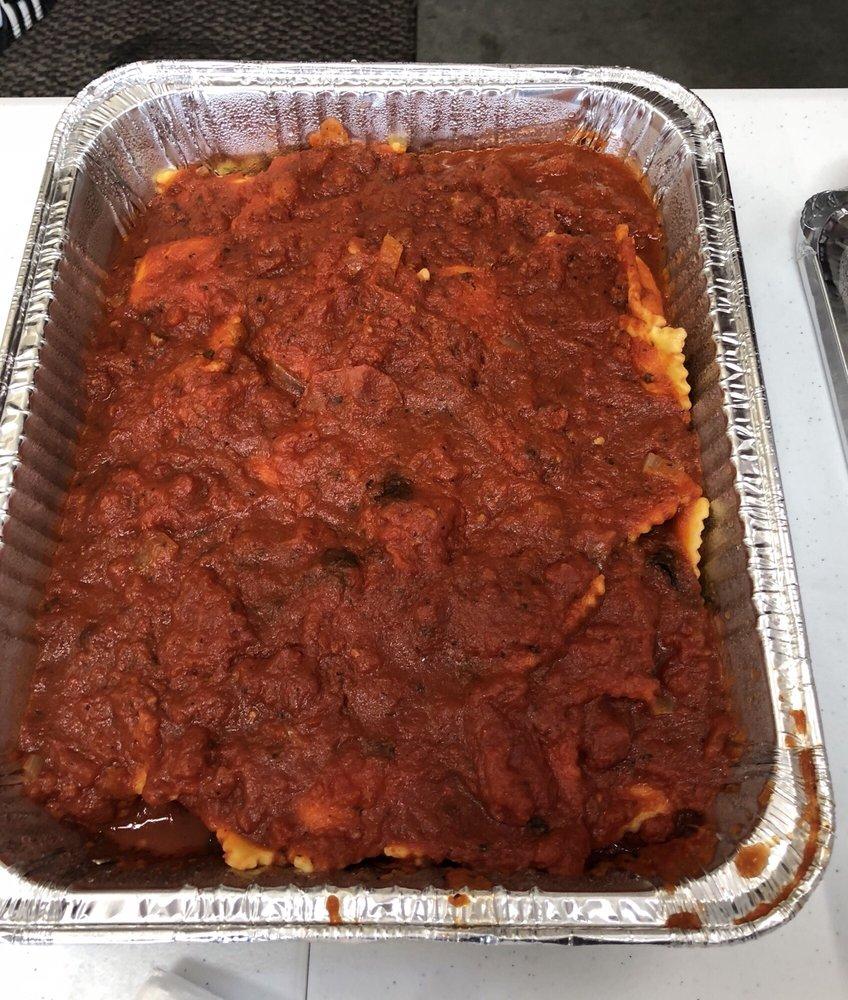 Ravioli in Meat Sauce lunch