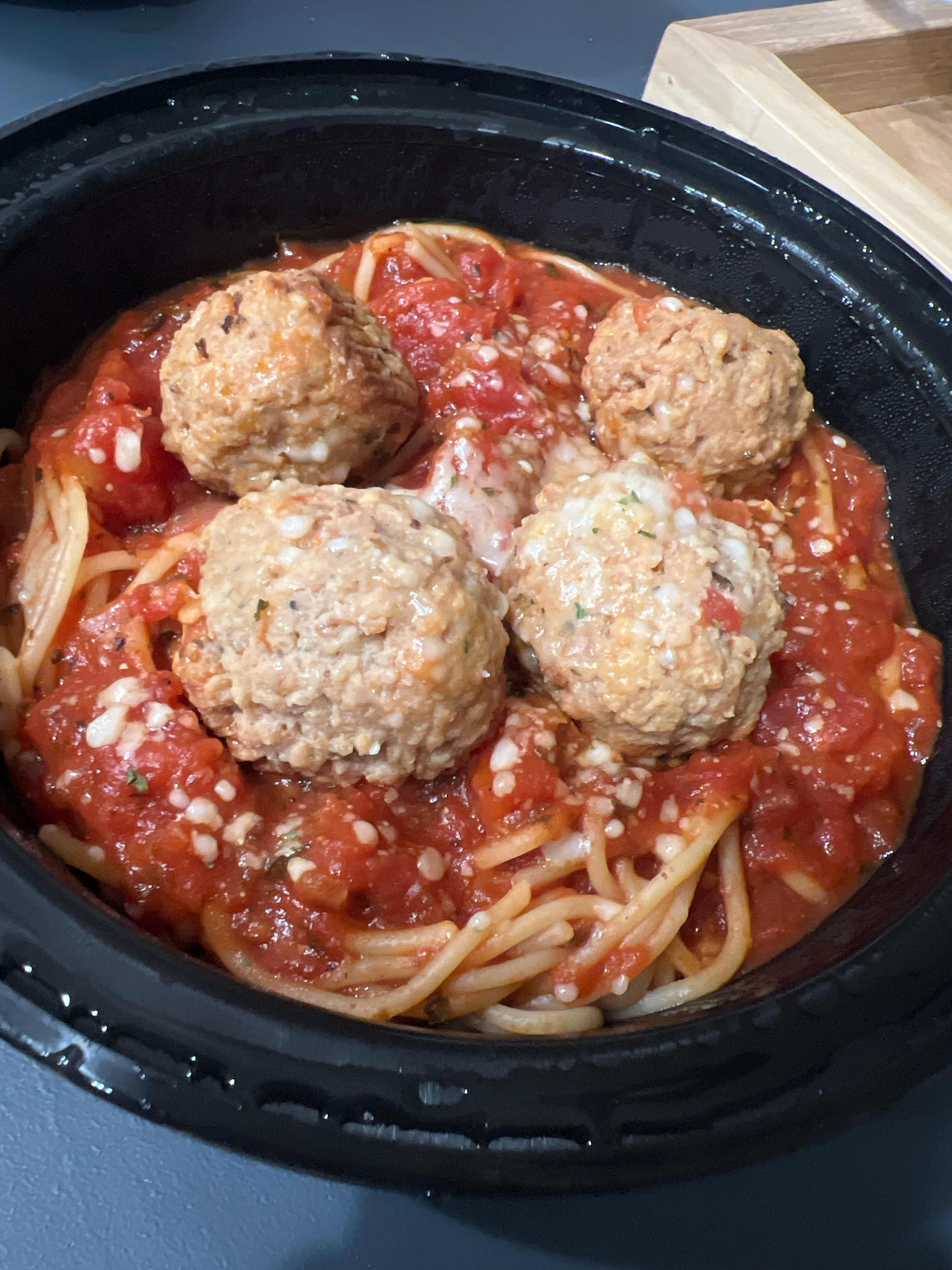Spaghetti with Marinara and Meatballs