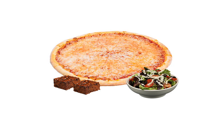 Pizza, Salad and Dessert