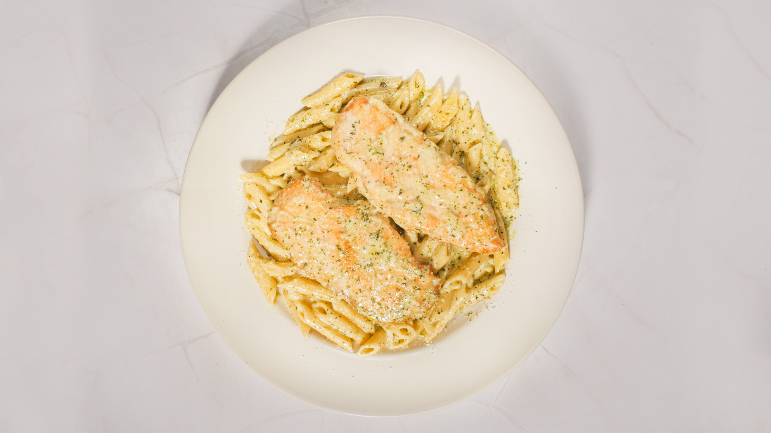 Chicken Pesto Garlic Alfredo