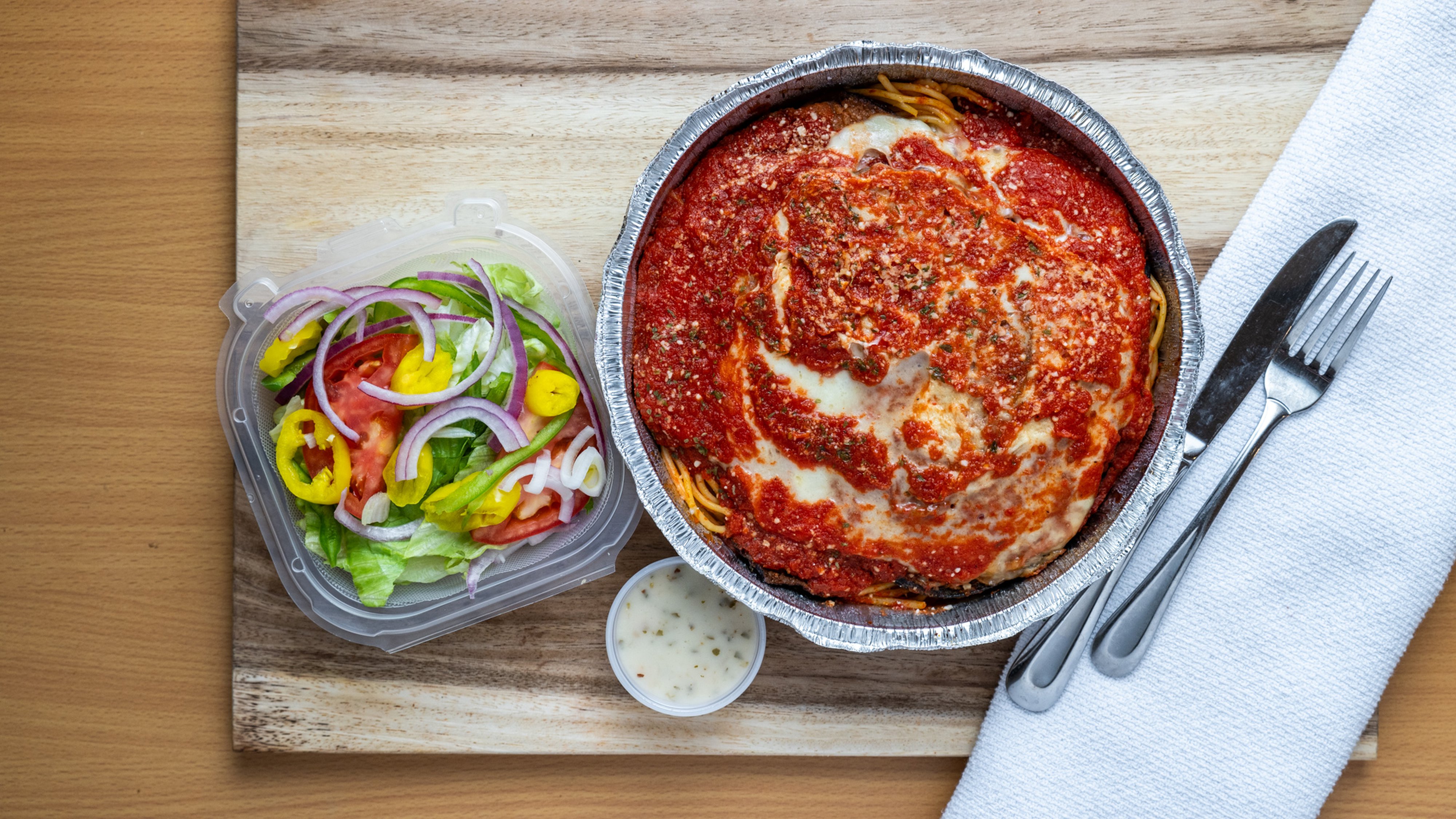 Eggplant Parm w/Spaghetti