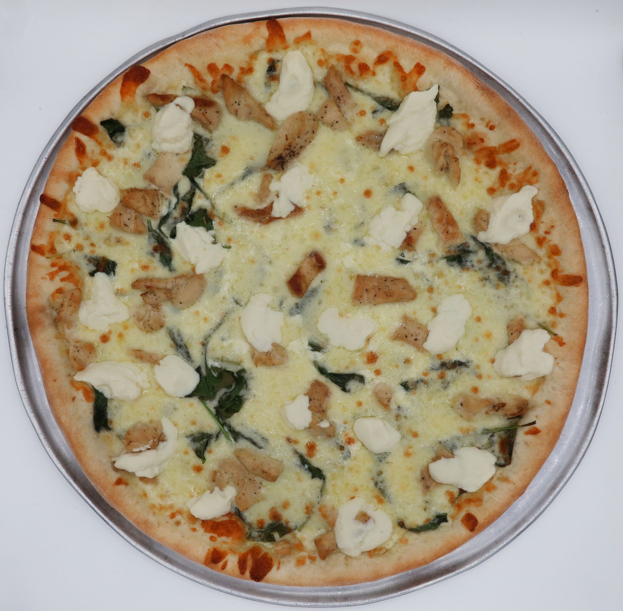 Large 16" - Chicken Spinach Alfredo