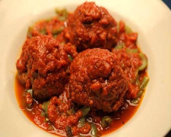 Meatballs and Peppers