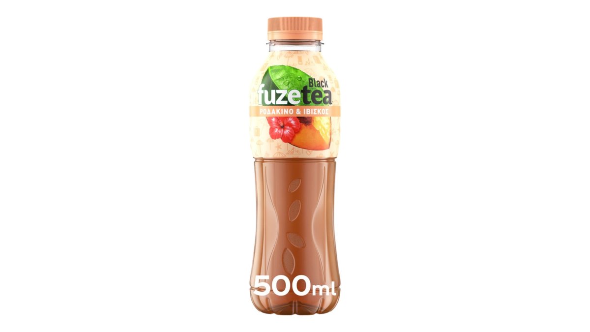 FuzeTea Black Ice Tea Ροδάκινο Εκχύλισμα Ιβίσκου 0.33 l