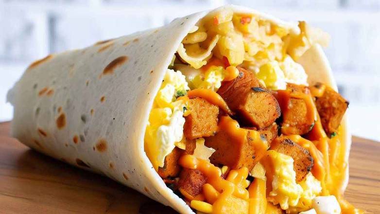 Buffalo Chicken Breakfast Burrito