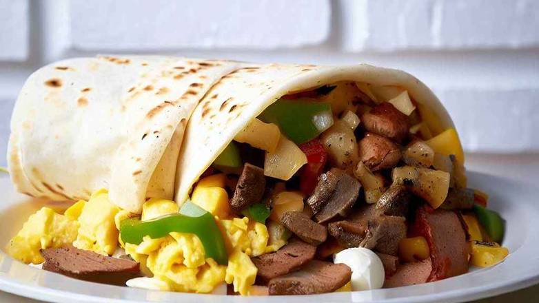 Philly Steak Breakfast Burrito
