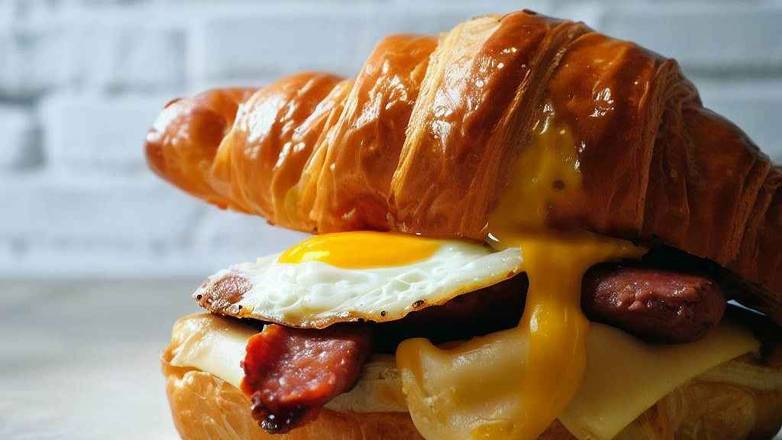 Sausage, Egg and Cheese Breakfast Sandwich