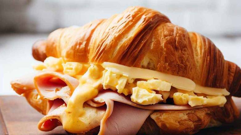 Turkey, Egg and Cheese Breakfast Sandwich