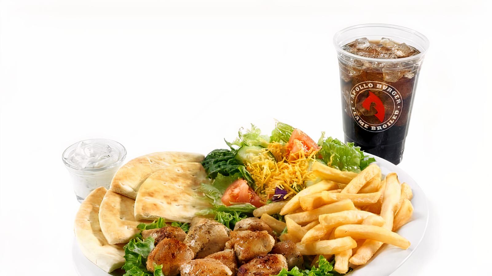 Chicken Souvlaki Platter