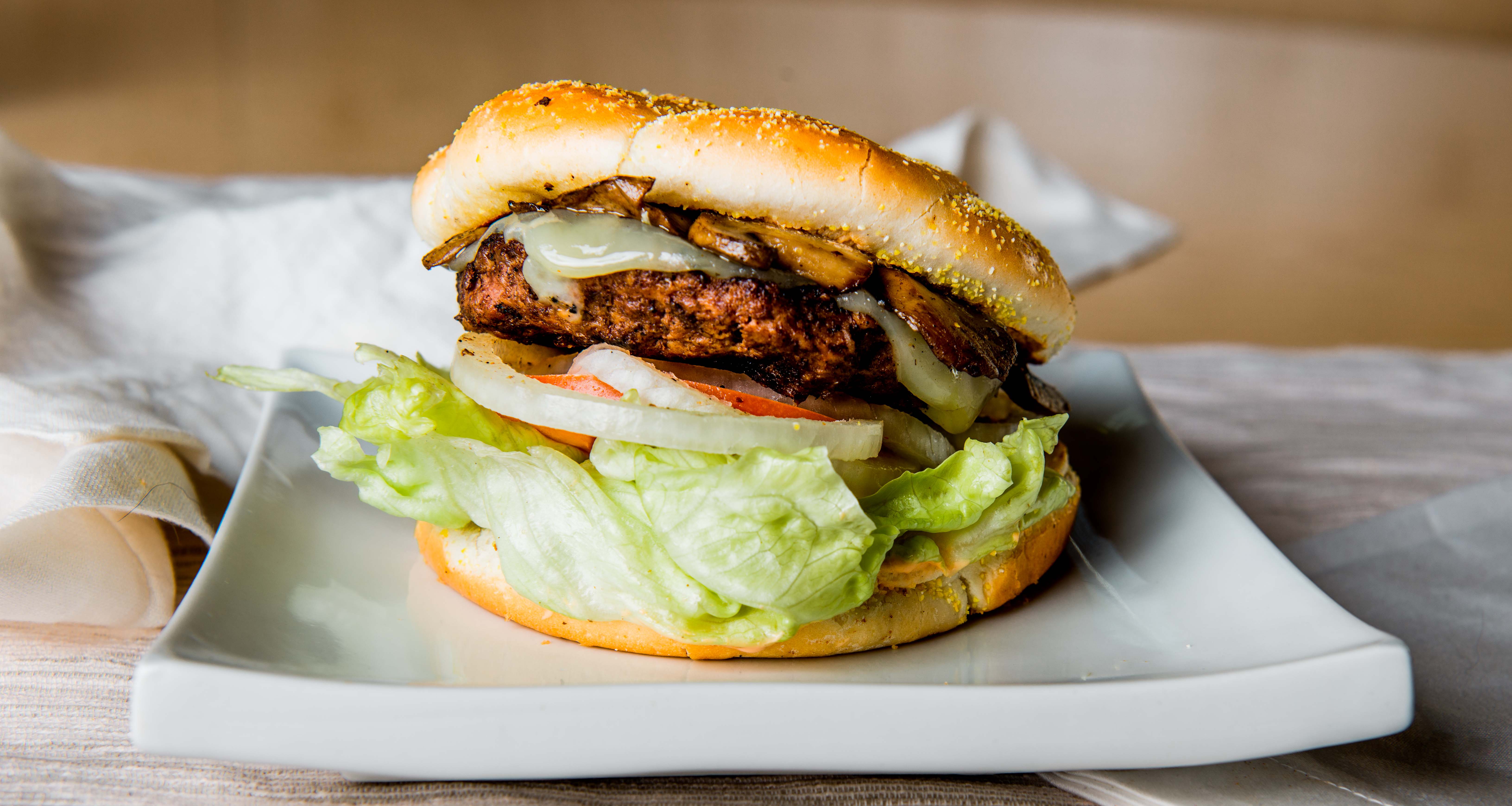 Mushroom Swiss Burger