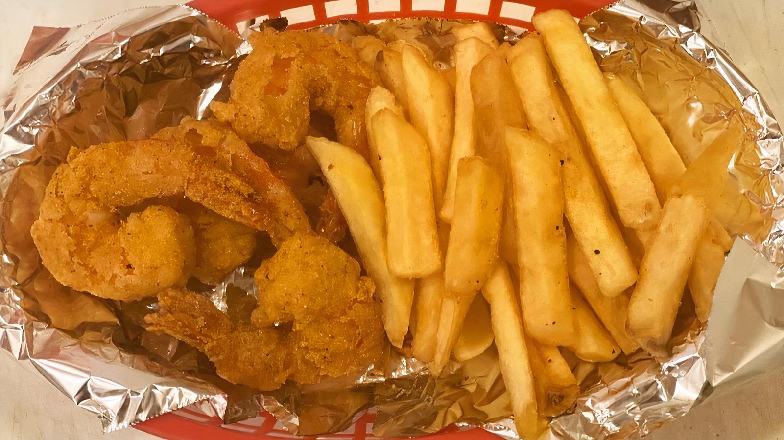 8-Fried Shrimp W/Fries