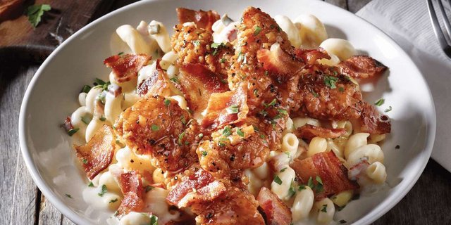 Four-Cheese Mac and Cheese w/ Honey-Pepper Chicken Tenders