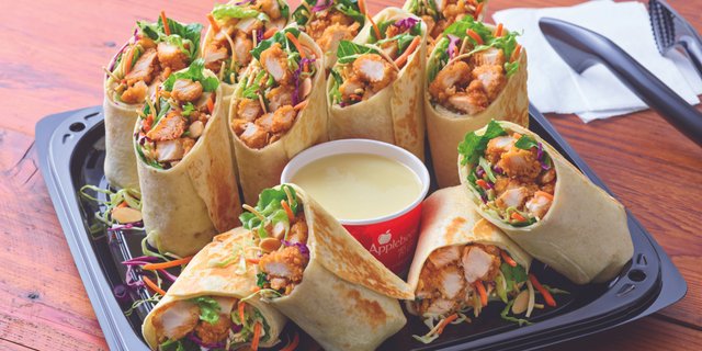 Grilled Oriental Chicken Salad Wrap