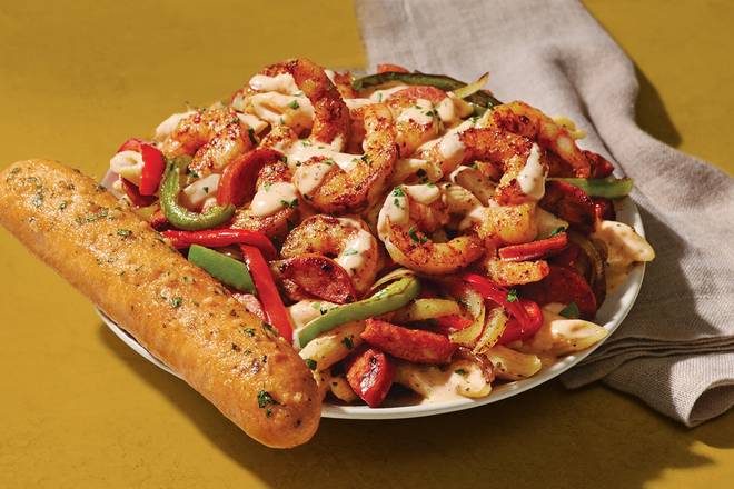 Blackened Shrimp and Andouille Sausage Penne