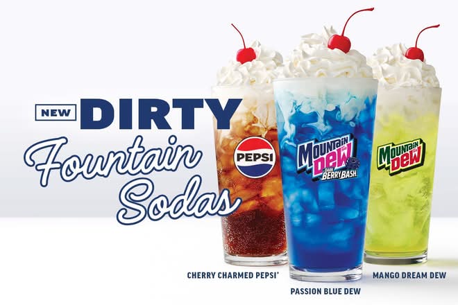 Dirty Fountain Sodas (Non-Alcoholic Beverages)